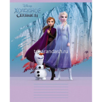 Тетрадь А5 18л клетка "Холодное сердце-II" на скобе 5 дизайнов 18Т5В1/061646 от магазина "Карандаш"