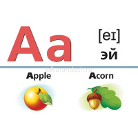 Игра "Наглядные пособия для детей. Английский алфавит и числа" 64 карточки 8х12см картон 088788 от магазина "Карандаш"