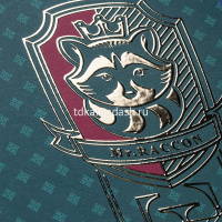 Тетрадь А4 96л клетка "Animals crest" на спирали 3D фольга матовая ламинация 4 дизайна 077568 от магазина "Карандаш"