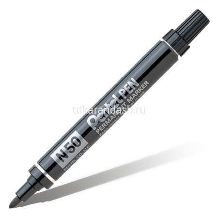 Маркер перманентный "Pentel Pen" черный, пулевидный наконечник, толщина линии 4,3мм N50-AE