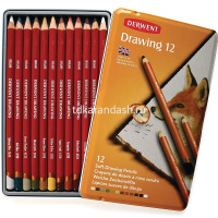 Карандаши 12 цветов "Drawing" круглые дерево, металл 0700671 от магазина "Карандаш"