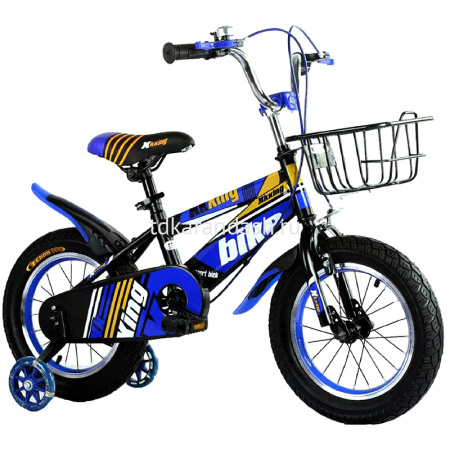 Велосипед 16" синий, крылья, корзина, звонок XC2712