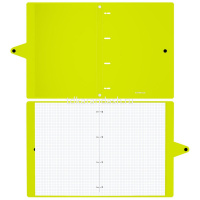 Тетрадь на кольцах А4 80л клетка "Neon" на кнопке, пластиковая обложка, 4 вида 45194/50654 от магазина "Карандаш"