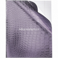 Тетрадь А5 48л клетка Croco коричневый бумвинил металлик на скобе 48Т5бвВ1/072794 от магазина "Карандаш"