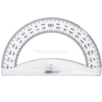 Транспортир 12см 180*прозрачный, пластик, градуировка "Pioneer" EG10212 от магазина "Карандаш"