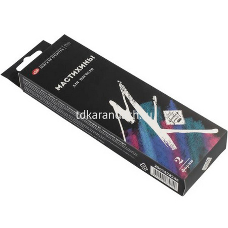 Набор мастихинов 2шт, пластик (2 формы овал+треугольник, 20 сменных губок) 2501422245 от магазина "Карандаш"