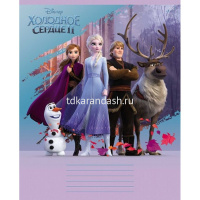 Тетрадь А5 18л клетка "Холодное сердце-II" на скобе 5 дизайнов 18Т5В1/061646 от магазина "Карандаш"