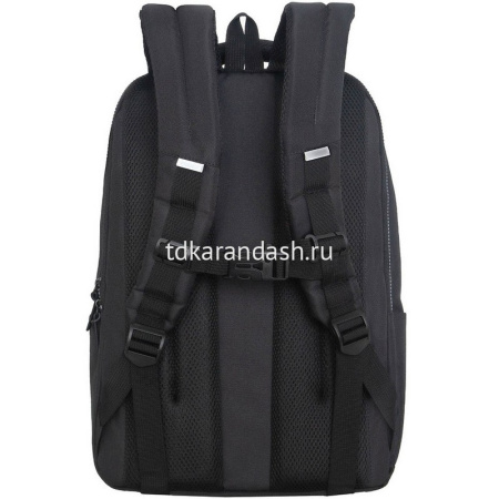 Рюкзак 29х41,5х18см, 740гр, 2 отделения, 2 кармана, черный световозвращающий RU-534-1/1 от магазина "Карандаш"