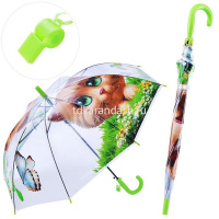 Зонт детский 65см (д.83см) 6 видов, автомат, со свистком 2039-593 от магазина "Карандаш"