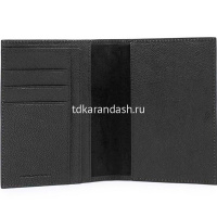 Обложка для документов "Black Square" 11х14х1см, черная, натуральная кожа PP1660B3/N от магазина "Карандаш"