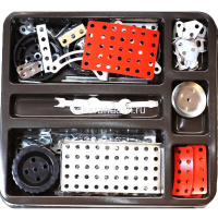 Конструктор металлический "Для уроков труда. Транспорт 3в1" 201 деталь 02215 от магазина "Карандаш"