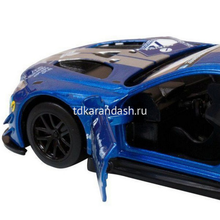 Машина "BMW M6" синий, инерционная, металл 17,5см (свет, звук, откр.двери) JB1251212 от магазина "Карандаш"