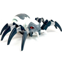 Паук р/у 30х24х10см с аккумулятором, пластик, бело-серый (свет, звук, пар) LT383315 от магазина "Карандаш"