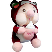 Поросенок с бутылочкой 40см 2 цвета FM6356 от магазина "Карандаш"