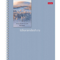 Тетрадь А5 96л клетка "Прикосновение к природе" на спирали, многоцветный срез, перфорация на отрыв 4 от магазина "Карандаш"