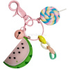 Брелок "Фрукты" размер ассорти, с колокольчиком, пластик, 4 вида SL2235 от магазина "Карандаш"