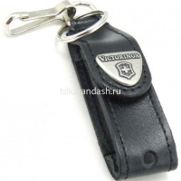 Чехол для ножей 58мм 2-3 уровня, натуральная кожа, с карабином, черный "Leather Hang Case" 4.0515 от магазина "Карандаш"