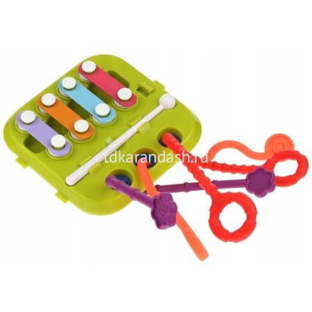 Игра логическая "Кубик 7в1" 14х14см с металлофоном, пластик/металл LT242564 от магазина "Карандаш"