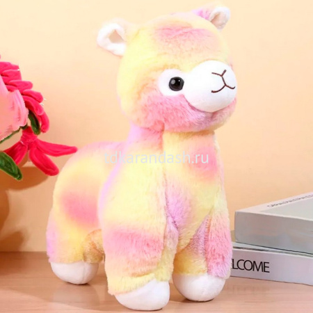 Лама 35см разноцветная, 2 вида FM6619 от магазина "Карандаш"