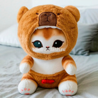 Котенок в костюмчике 35см коричневый FM6419 от магазина "Карандаш"