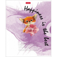 Тетрадь А5 12л узкая линия "Милашки" на скобе 5 дизайнов 12Т5В7/062635 от магазина "Карандаш"