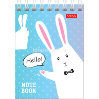 Блокнот А7 40л "Прикольные зайцы" без линовки, на спирали, 6 дизайнов 40Б7В1гр/061437 от магазина "Карандаш"