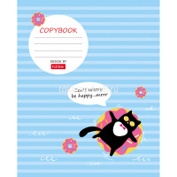 Тетрадь А5 18л клетка "Кот ТУТ!" на скобе 5 дизайнов 18Т5В1/057244 от магазина "Карандаш"