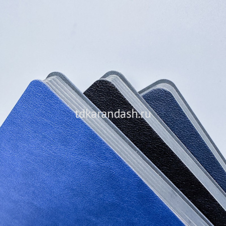 Ежедневник недатированный А5 "Boston" 272стр., черный, серый срез, искусственная кожа 3-228/16 от магазина "Карандаш"