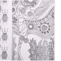 Арт-раскраска "Таинственный лес" А4 (195х275мм) 48стр. склейка, лак Р-9741 от магазина "Карандаш"