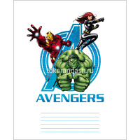 Тетрадь А5 18л клетка "Мстители" на скобе 5 дизайнов 18Т5В1/20188 от магазина "Карандаш"