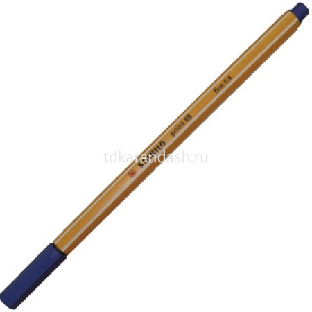 Ручка капиллярная "Stabilo point" 0,4мм синяя 88/41
