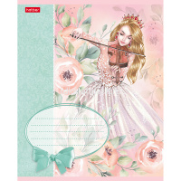 Тетрадь А5 12л клетка "Грёзы принцесс" на скобе, 5 дизайнов 12Т5В1/062624 от магазина "Карандаш"