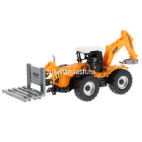 Трактор инерционный, металл 15см (подвижные детали) 151A2-R от магазина "Карандаш"