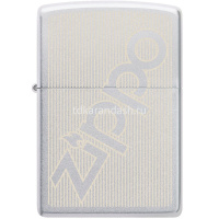 Зажигалка "Satin Chrome Logo" 38x13x57мм латунь/сталь, серебристая, матовая 29701 от магазина "Карандаш"