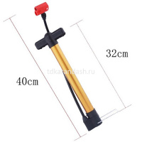 Насос ручной 32см велосипедный, металл/пластик 1040 от магазина "Карандаш"