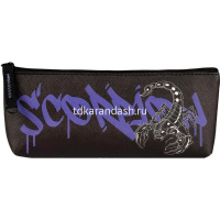 Пенал "Скорпион" 20х9х3см треугольный, 1 отделение, искусственная кожа 65736 от магазина "Карандаш"