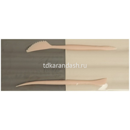 Пластилин скульптурный 2 цвета 1000гр. белый/серый, 2 стека 32С 2097-08 от магазина "Карандаш"