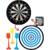 Дартс магнитный 25см двусторонний, пластик (3 дротика, крючок) XJ2416 от магазина "Карандаш"