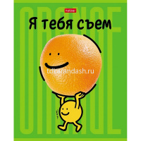 Тетрадь А5 48л клетка "Я тебя съем!" на скобе выборочный лак 5 дизайнов 48Т5вмВ1/082801 от магазина "Карандаш"