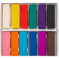 Пластилин 12 цветов 240гр. "Я - Художник" со стеком, картон 221411506 от магазина "Карандаш"