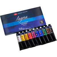 Краски акриловые 10 цветов 46мл в тубе Ладога 2241142 от магазина "Карандаш"