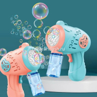 Мыльные пузыри - пистолет электрический, 10 отверстий 15х13см 2 цвета PQ2392 от магазина "Карандаш"