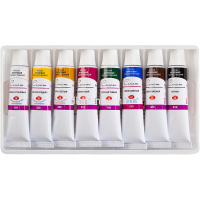 Краски акриловые 8 цветов 10мл Сонет 2841096 от магазина "Карандаш"