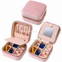 Шкатулка 10х10х5см текстиль, розовая Y10605-24 от магазина "Карандаш"