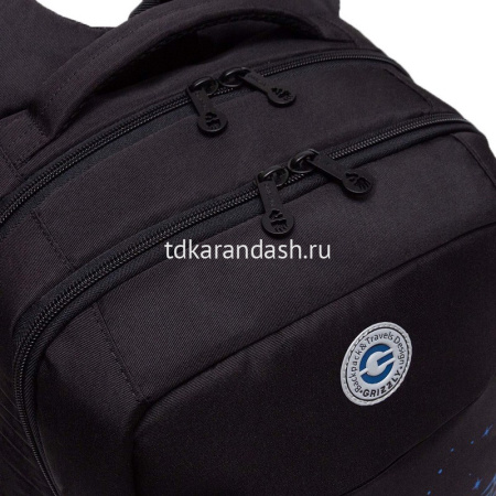 Рюкзак 26х39х19см, 700гр, 2 отделения, 3 кармана, черный/синий "Машина" RB-556-2/1 от магазина "Карандаш"