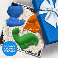Набор для творчества "Мыло своими руками. Дино-парк" светится в темноте 18,5х14см С0122 от магазина "Карандаш"