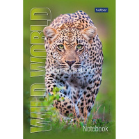 Блокнот А6 40л "Premium.Дикий мир" клетка гляневая ламинация, склейка, 3 дизайна 077051 от магазина "Карандаш"