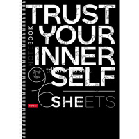 Тетрадь А4 96л клетка "In the dark" на гребне выборочный лак 4 дизайна 077328 от магазина "Карандаш"