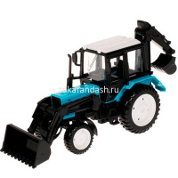 Картинка Трактор "МТ3 Беларус" синяя, инерционный, металл 11см (открывающиеся двери) BELARUS-11-BU от магазина "Карандаш" Трактор "МТ3 Беларус" синяя, инерционный, металл 11см (открывающиеся двери) BELARUS-11-BU от магазина "Карандаш"