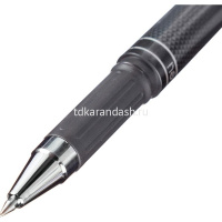 Ручка гелевая "Upal" 0,7мм черная, круглый темно-серый корпус EG11-BK от магазина "Карандаш"